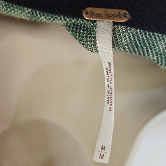 Free People Music & Lyrics Black/Green Multi-Color Sweater Mini Dress,Medium - Picture 16 of 16